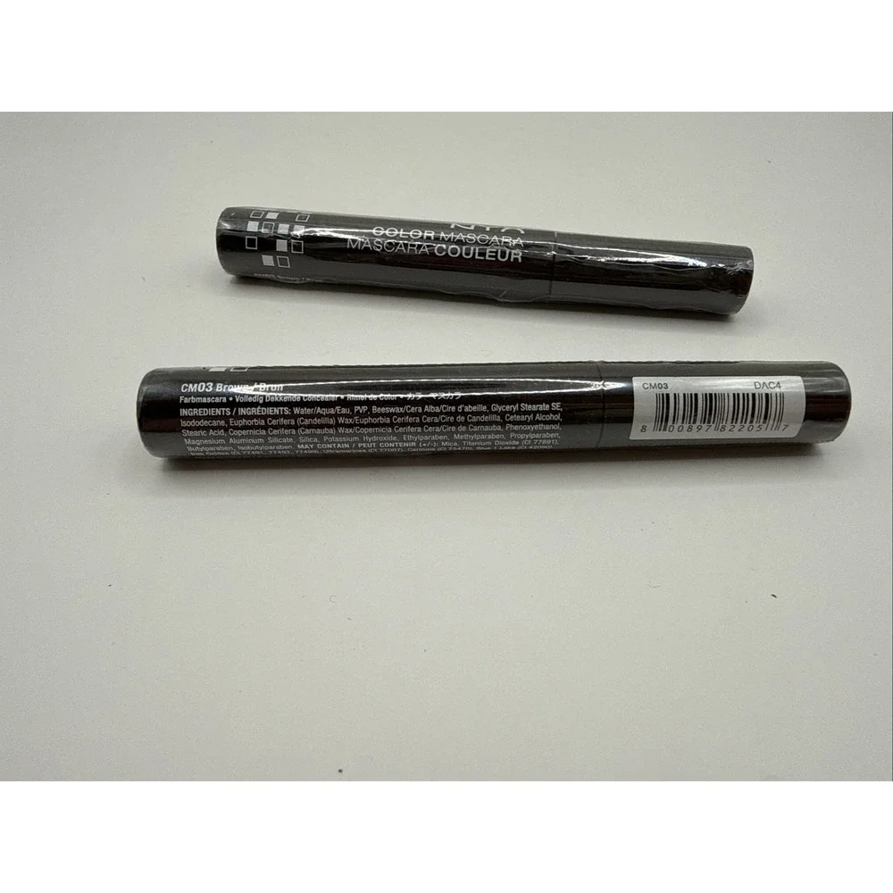 NYX Color Mascara CM03 Brown‎ 0.32 oz / 9 ml *NEW* Lot Of 2